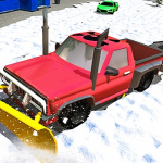 Winter Snow Plow Jeep Driving
