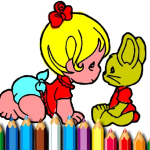 BTS Baby Girl Coloring