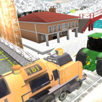Tractor Towing Train