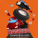 Danger Road Car Racing Game 2D