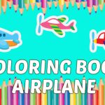 Coloring Book Airplane kids Education