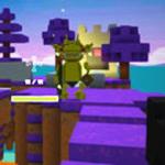 Floating Minecraft Battlefield