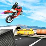 Highway Traffic Bike Stunts