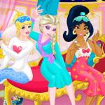 Princesses Pajama Party Funny Faces
