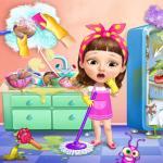 Sweet Baby Girl Cleanup Messy House